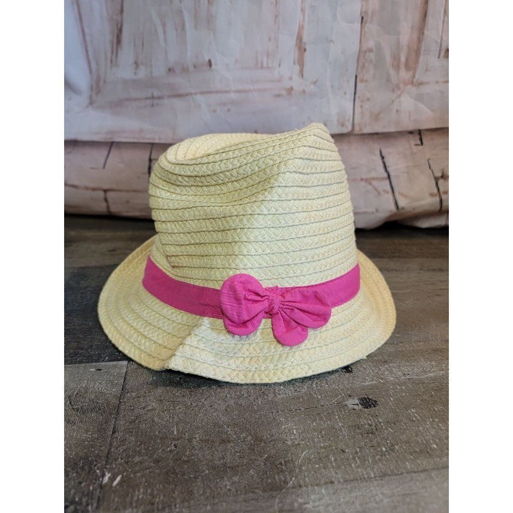 Gymboree small Beach hat pink bow youth